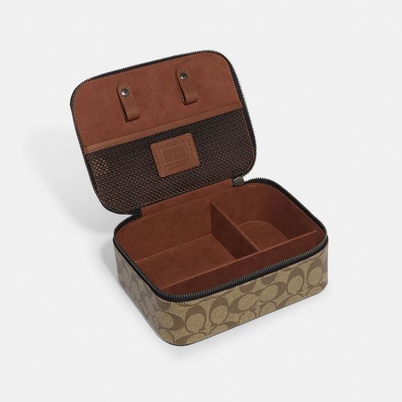 NWT Coach Outlet Tech Organizer In Colorblock Signature Canvas - Picture 2 of 3